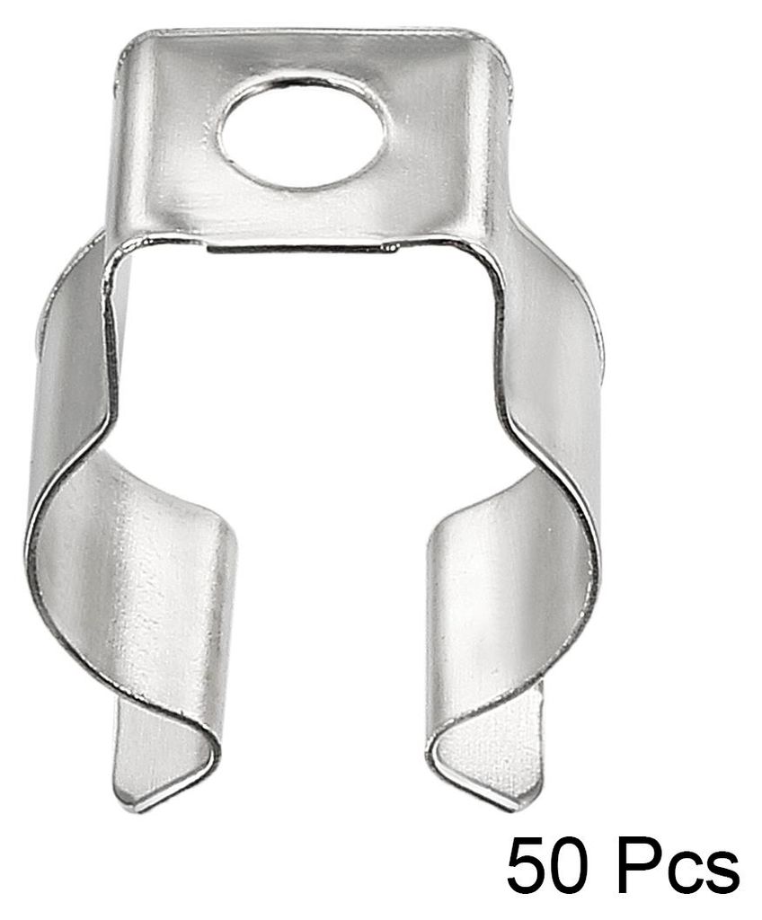 Halterung fš¹r T5-U-Clips fš¹r Lichtr?hren, Ersatzzubeh?r fš¹r Leuchtstoffr?hren, vernickelte Lampe aus Manganstahl zur Verhinderung von Durc...