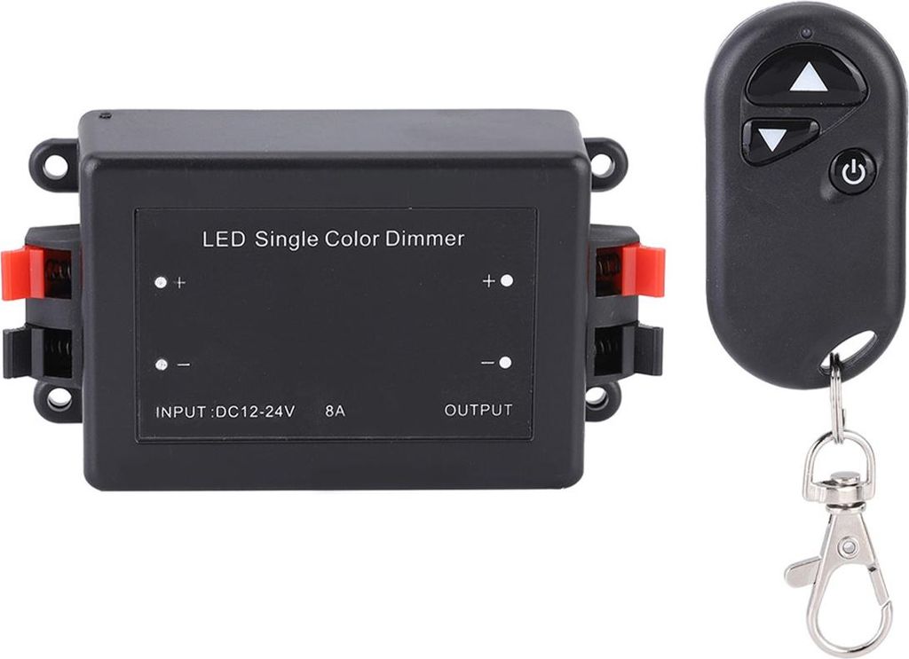 DC 12-24V Mini RF LED Drahtlose Fernbedienung 3 Tasten Dimmer für Einfarbige LED Streifen Licht