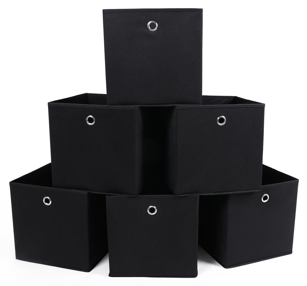 SONGMICS, sada 6 úložných boxů, skládací látkové boxy s Obrázek produktu 