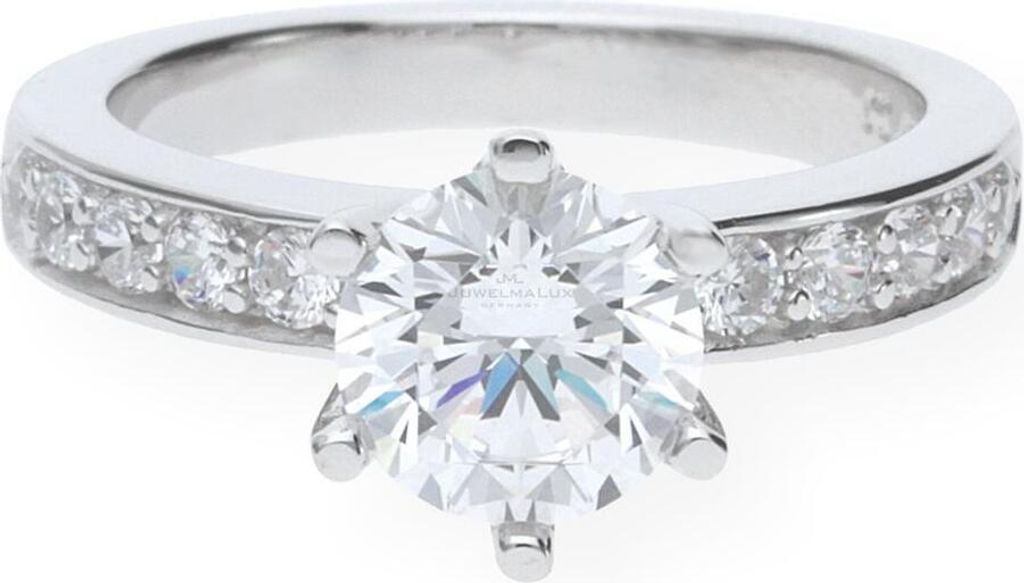 Ring Silber 925 Zirkonia JL10-07-0982 JuwelmaLux Größe 54 Produktbild 