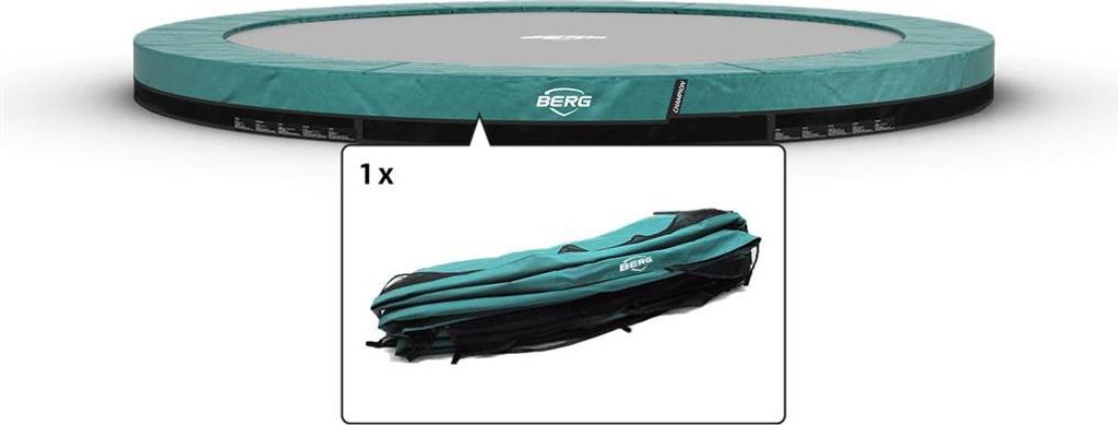 BERG Ersatzteil Schutzrand 380 cm rund grün - Champion InGround Federabdeckung für Trampolin