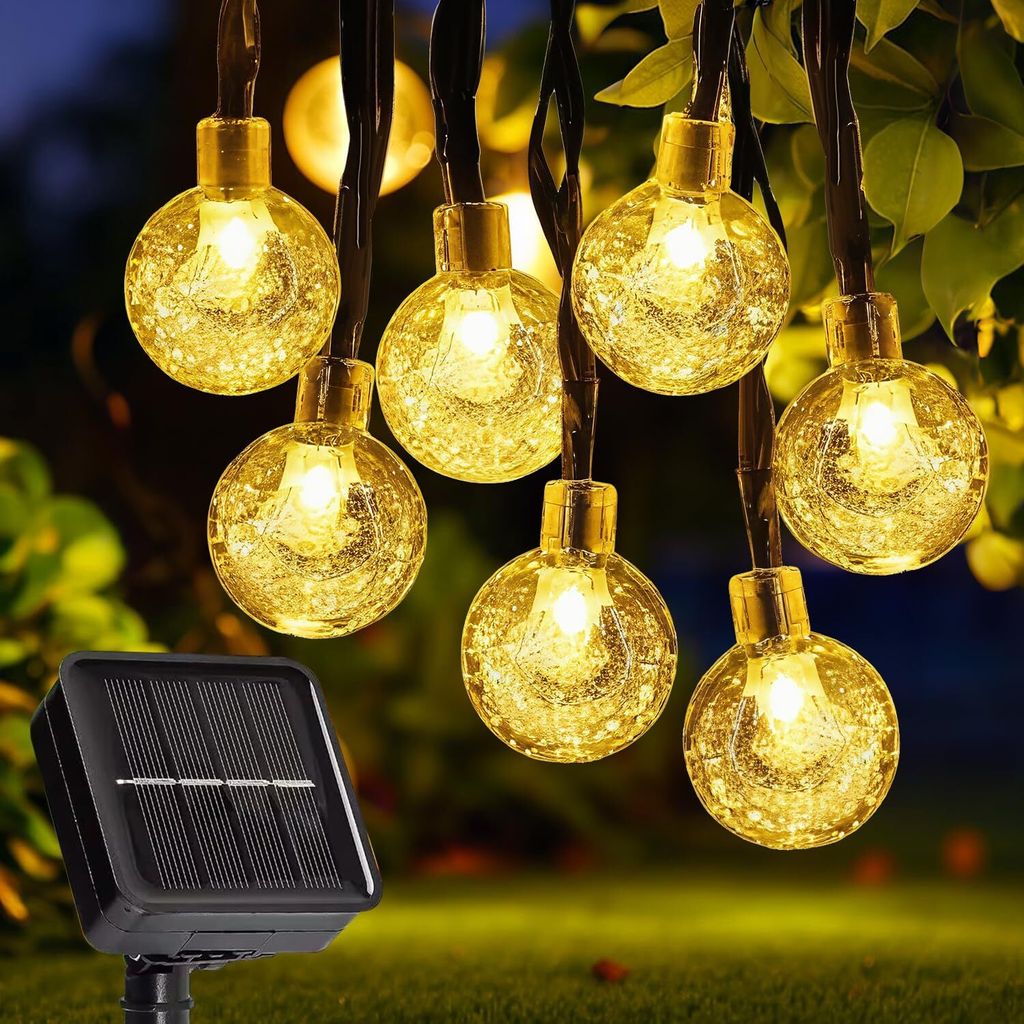 5M LED Solar Light Bulbs String Lights, Wewnętrzne Zdjęcie produktu 
