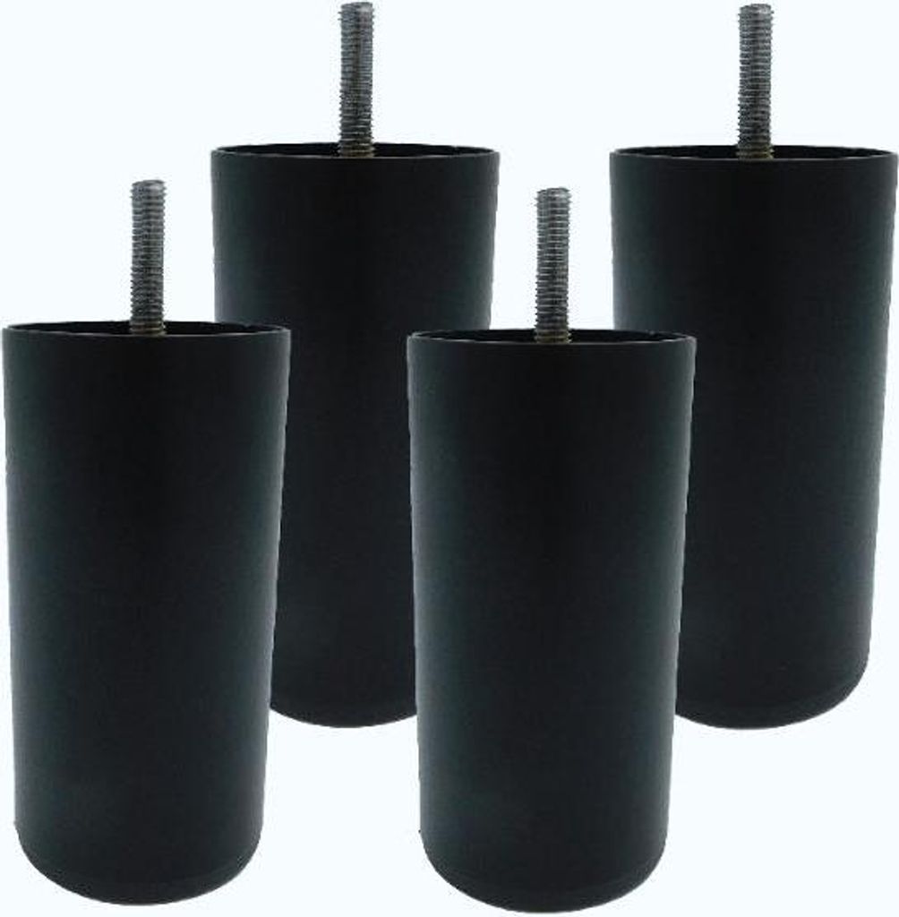 Noha nábytková ocelová černá fi60x120mm válec M8 délka 30mm Obrázek produktu 