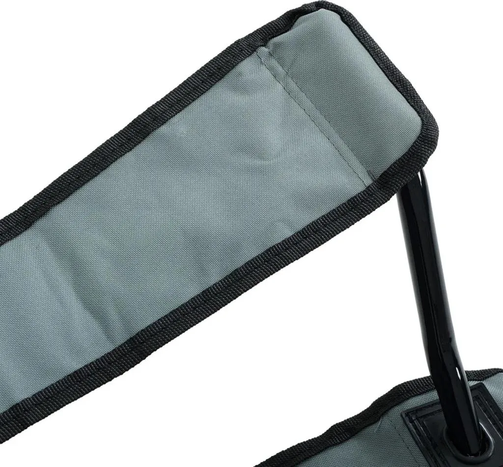 Chaise de camping ZARUN pliante et compacte - Modèle gris haute qualité - 9