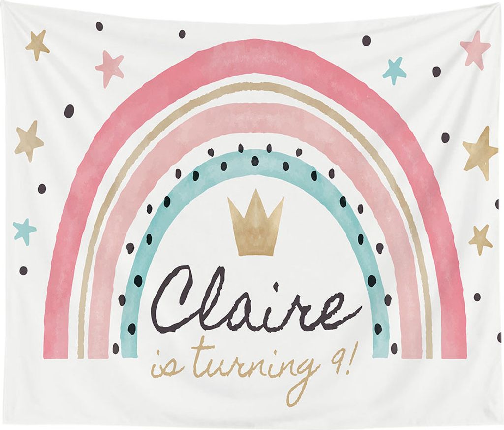 Home Regenbogen-Wandteppich, Boho-Wandteppich, Wandbehang, Dekoration, Wandteppiche Für Schlafzimmer, Wohnzimmer, Kinderzimmer (200 cm x 150 cm,Fa...