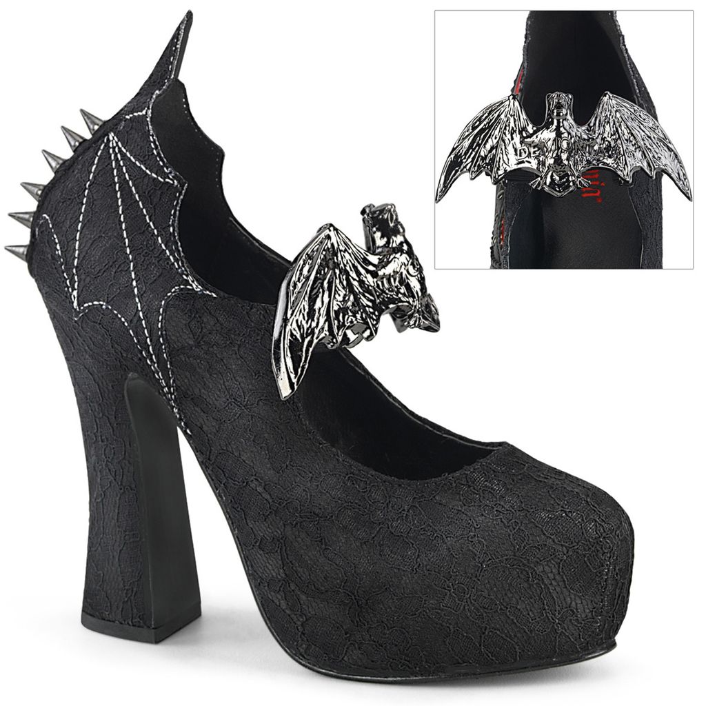 DEMON-18 Damen Pumps von DemoniaCult, Schwarz , EU 37, US 7