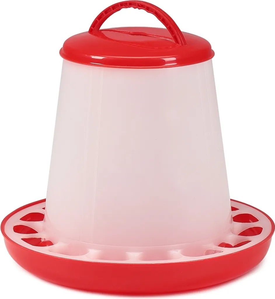 Mucola distributore di mangime per polli set mangiatoia abbeveratoio pollame ciotola in plastica abbeveratoio pollame mangiatoia per polli - 9kg + 11L