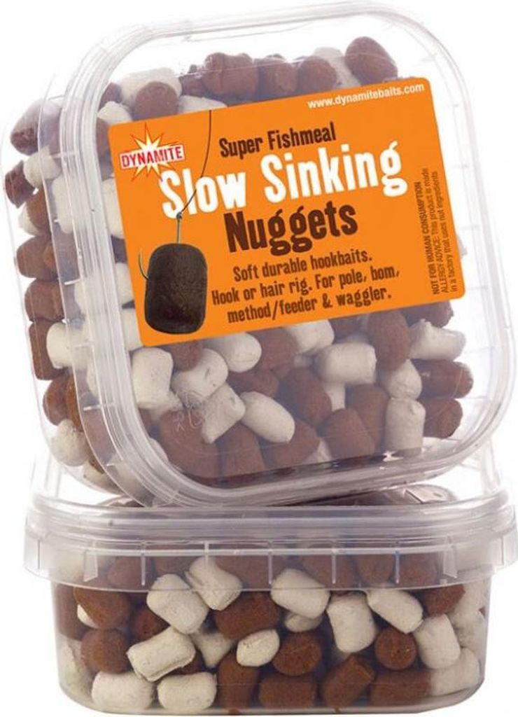 Dynamite Baits Super Fishmeal Slow Sinking Nuggets - White/Brown