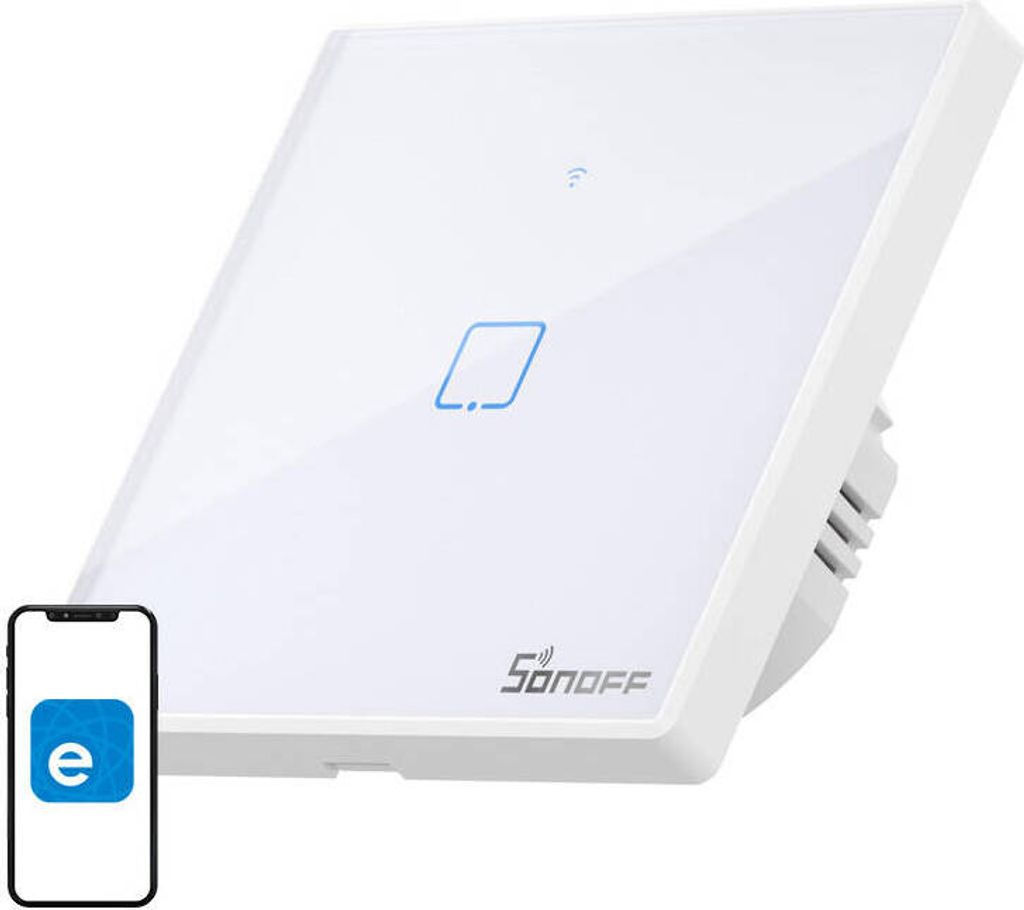 Smart Switch WiFi + RF 433 Sonoff T2 EU TX (1-channel) updated