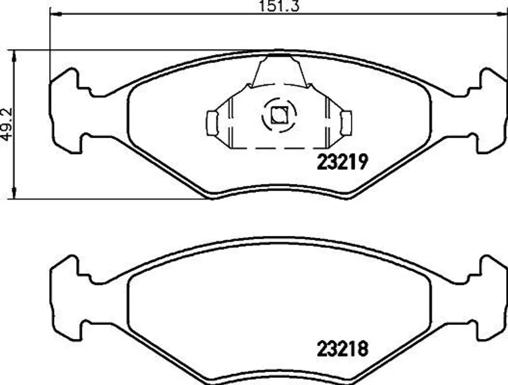 Plaquettes de frein HELLA 7078947 haute résistance pour Palio Siena