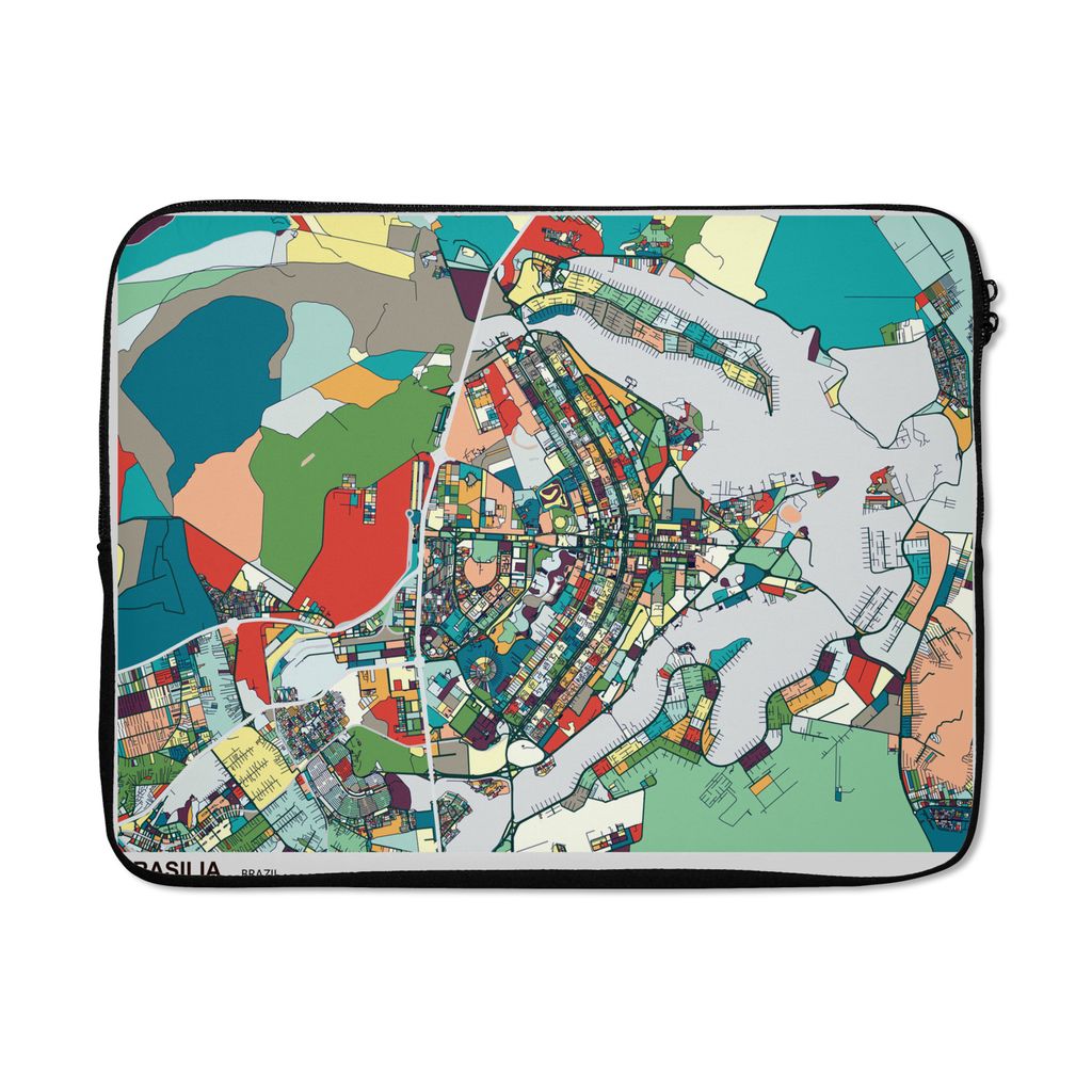 MuchoWow Laptop Hülle 15 Zoll Karte - Europa - Farben Laptoptasche - Laptoptasche - Sleeve - Rundum-Schutz