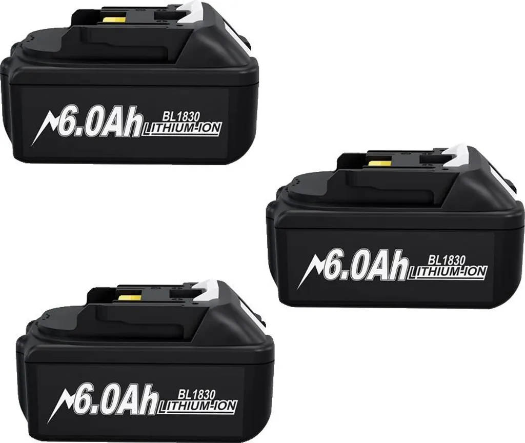 Batterie 6,0Ah Longue Autonomie pour Travaux Intensifs et Chantier - 3x