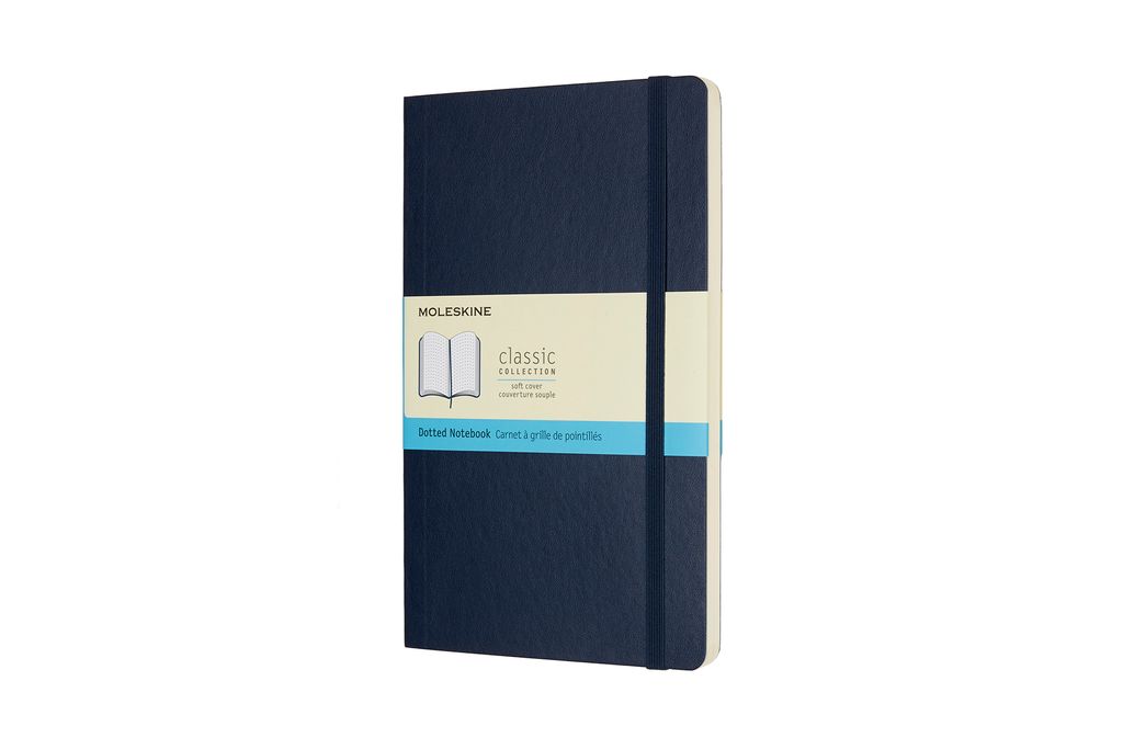 Moleskine Notizbuch Large/A5, Punktraster, Soft Cover, Saphir