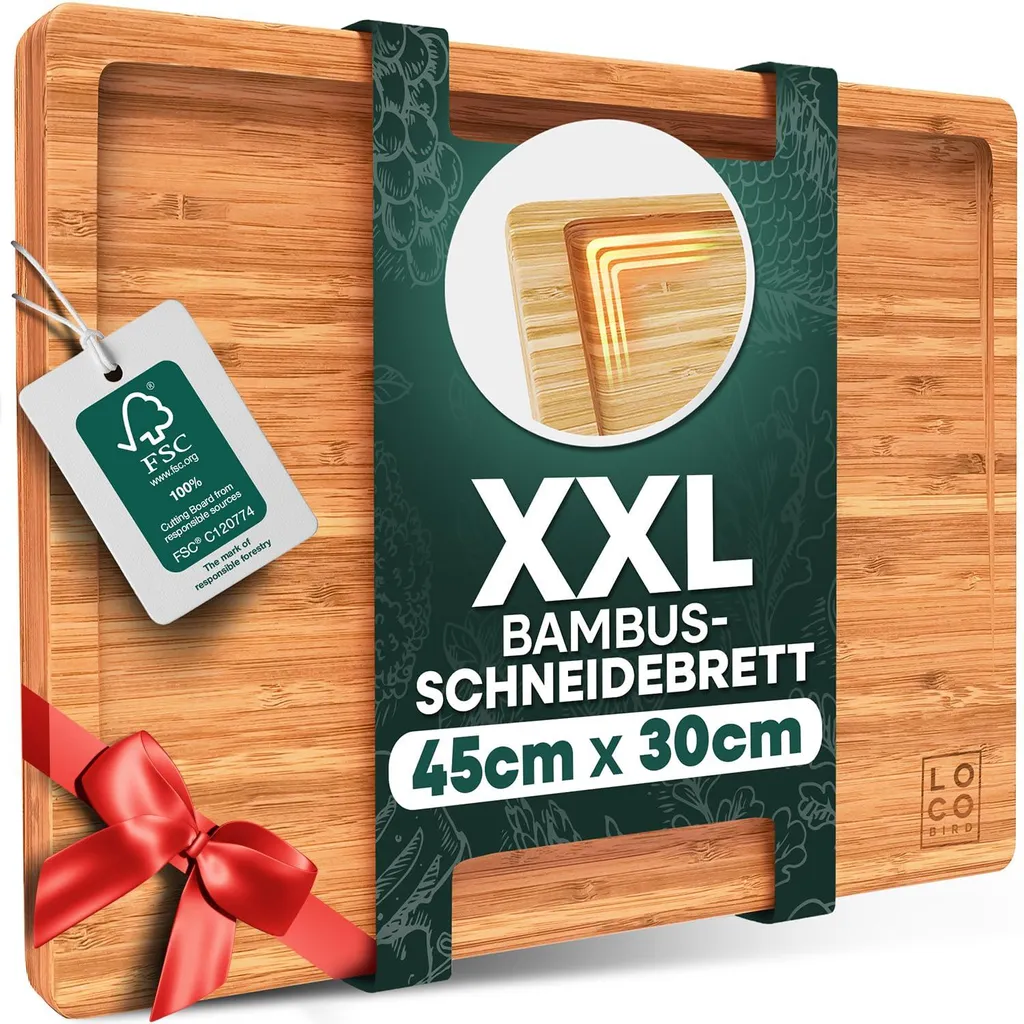 Planche de cuisine en bois Loco Bird 45 cm préservant vos couteaux