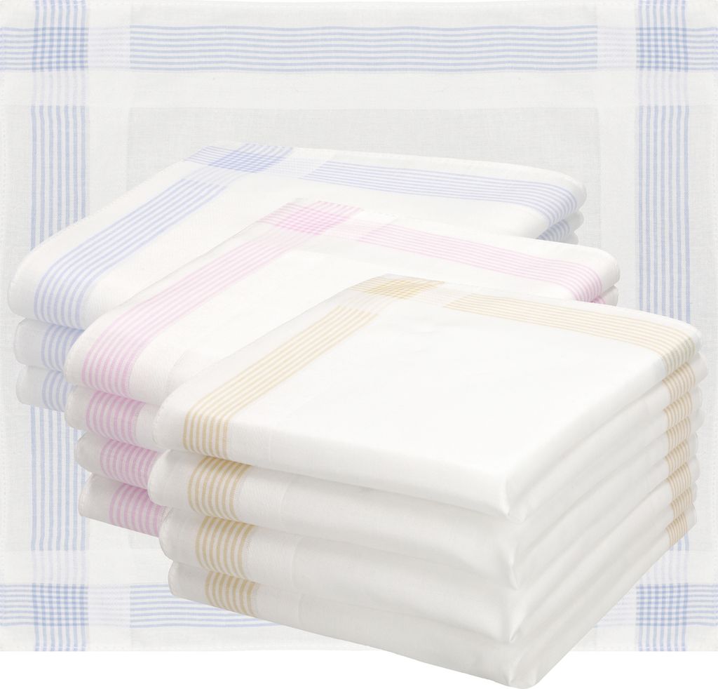 Betz 12 Stück Damen Stoff Taschentücher Set Selma Größe ca. Produktbild 