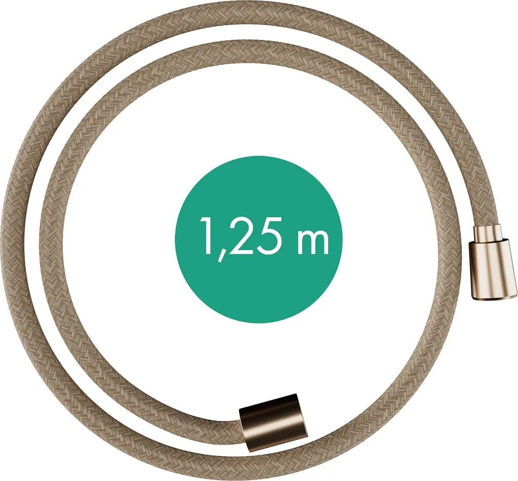 hansgrohe Designflex flexible de douche textile, longueur 1250mm, 28220140, 28220140