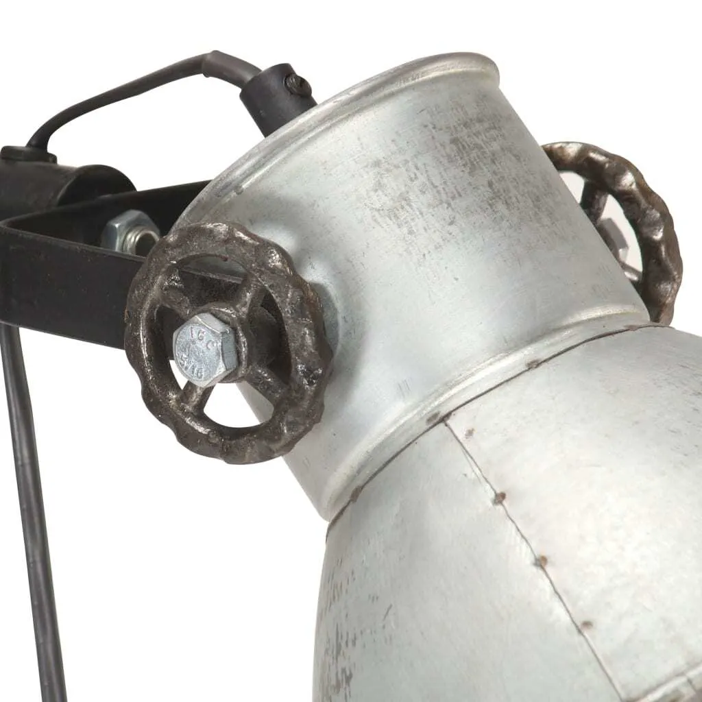 Lampadaire 2 flammes E27 finition Argentée - Structure en fonte stable - 5