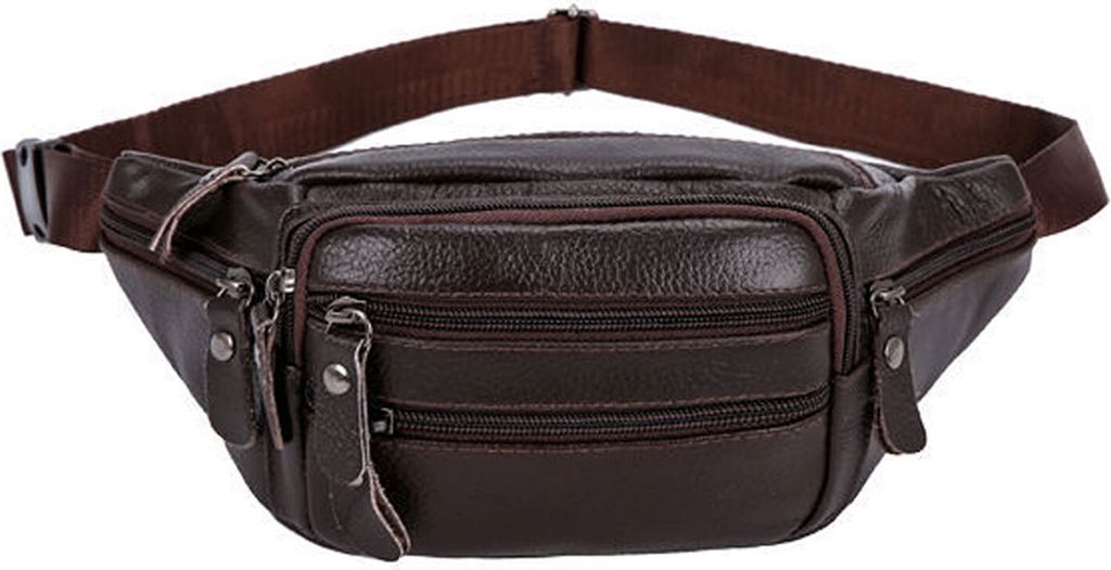 STILVORA Bauchtasche Echtes Leder Gürteltasche für Damen & Herren, multifunktional, große Kapazität, wasserabweisend, Handytasche, Business, Ou...