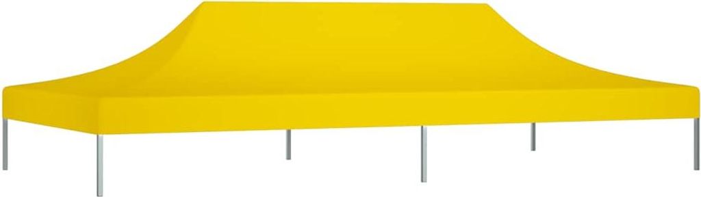 vidaXL Partyzelt-Dach 6x3 m Gelb 270 g/m²