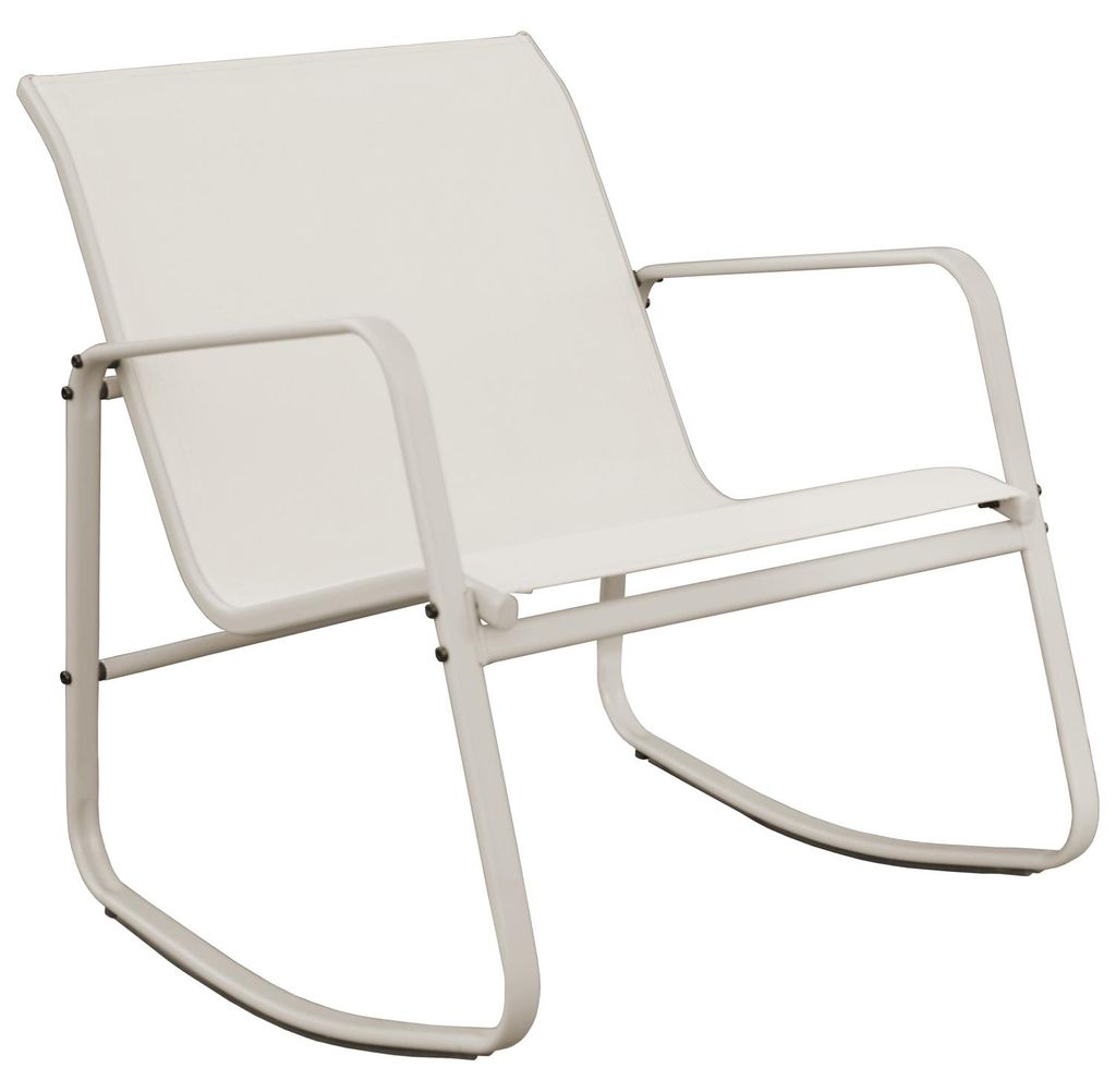 Schaukel-Gartenmöbel aus Textilene 2-Sitzer beige TENERIFE Produktbild 
