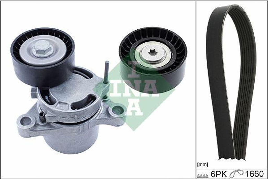 INA 529 0307 10 Keilrippenriemensatz OE 8573415 kompatibel mit 1er F20, 1er F21, 2er F23, 2er F22, 3er F30, 3er F34, 3er F31, 4er F33, 4er F32, 4er...