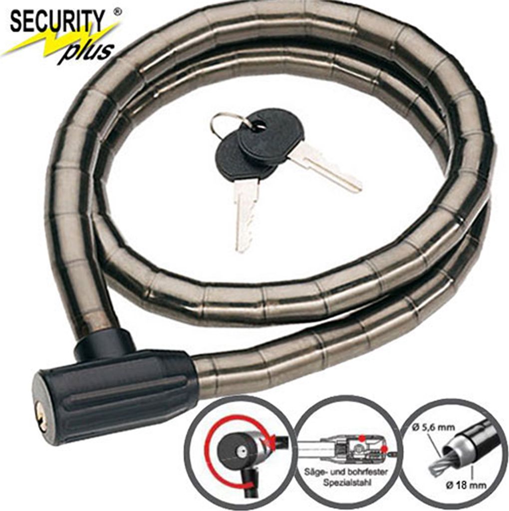 Point Panzerkabelschloss GS61, Security Plus, Stahl, Produktbild 