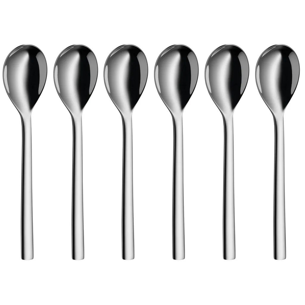 Set 6 Cucchiai Lungo WMF Nuova 15,5 cm - Acciaio Inox Lucido 18/10