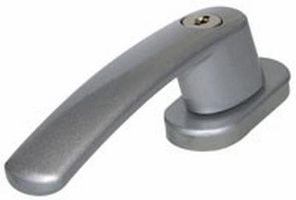 ABUS Fenstergriff FG200 S, silber, abschließbarer Fenstergriff