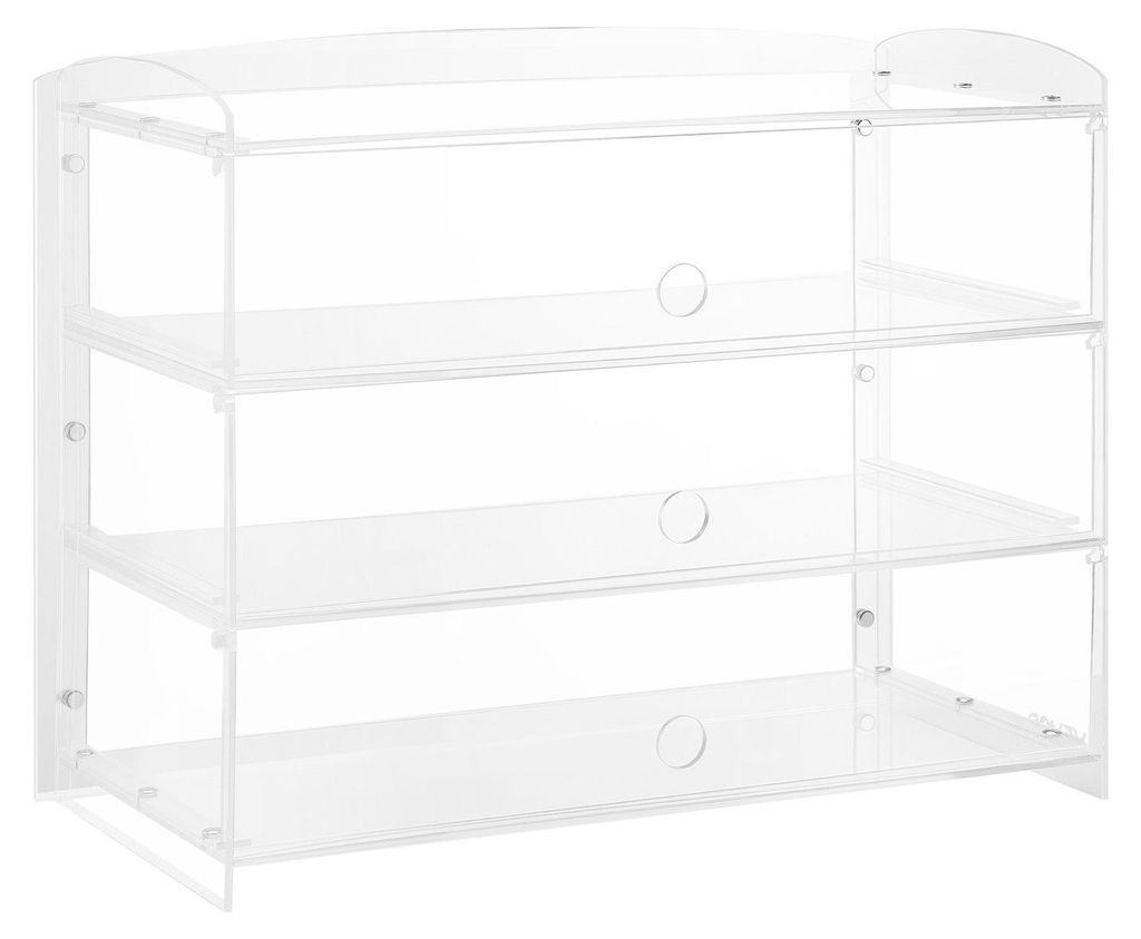 Bakery Display Case, 3-Tier Commercial Countertop Pastry Display Case, Clear Acrylic Bread Box for Kitchen, Party Cake Cabinet with Flip-Up Door fo...