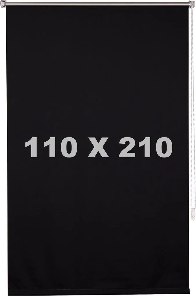 Store occultant sans percer noir 110x210 cm stop chaleur et lumière