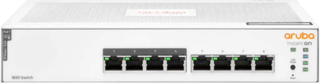 Aruba JL811A Instant On 1830 - Switch 8 Ports Silencieux et Intelligent