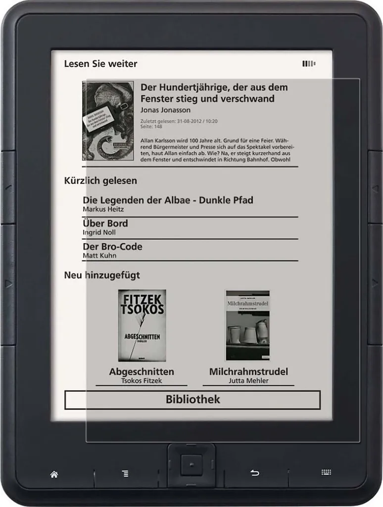 Kit 2 Pellicole Antishock 7H per TrekStor eBook Reader 4 - Blindata