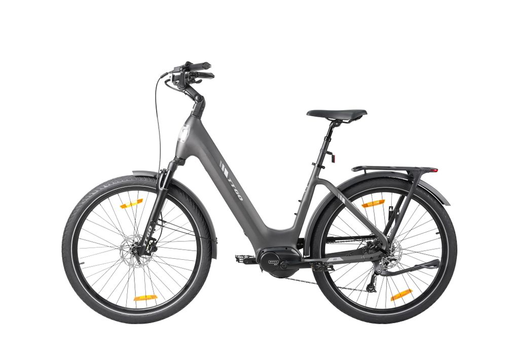 27.5Zoll 20AH E-bike Grau Elektrofahrrad LCD 75NM 9-GANG Reichweite bis 130km Pedelec E-MTB E-Citybike Aluminiumdesign 25KM/H für Damen und Herren
