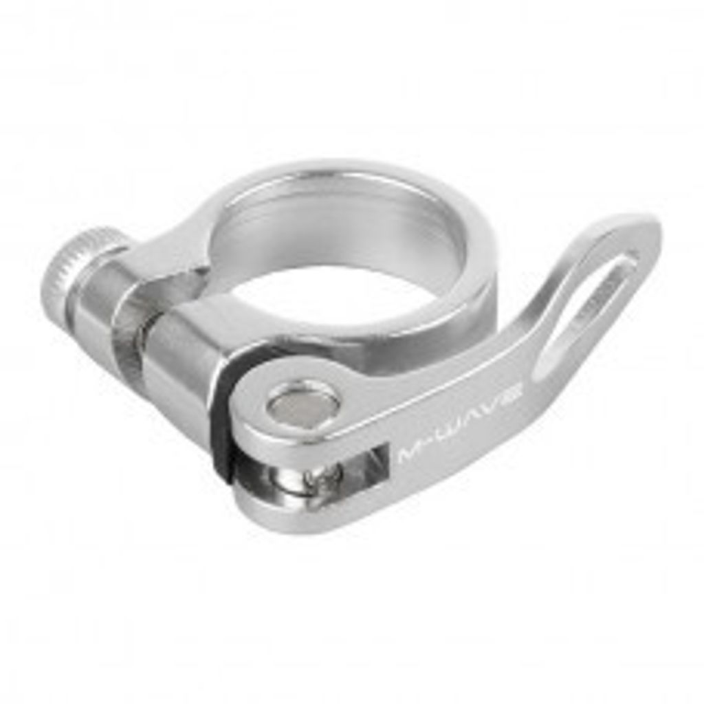 Sitzstiftklemme mit Schnellverzögerer 31,8 mm, Silber (Hanging Pack)