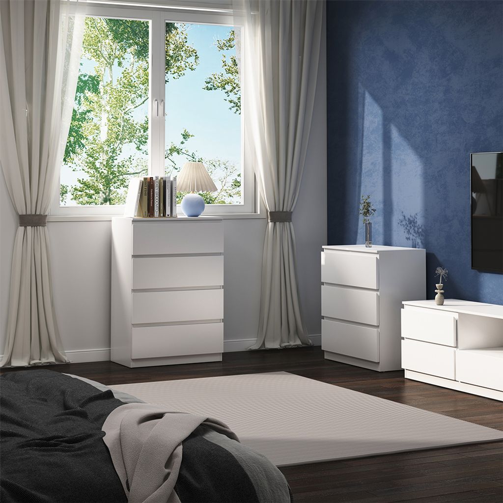 Kommode Vicco Calisto Weiß 70 x 102 cm, Model 41302