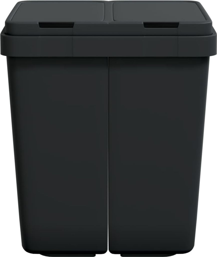 vidaXL Duo Bin Anthracite 2x25 l Obrázok produktu 4