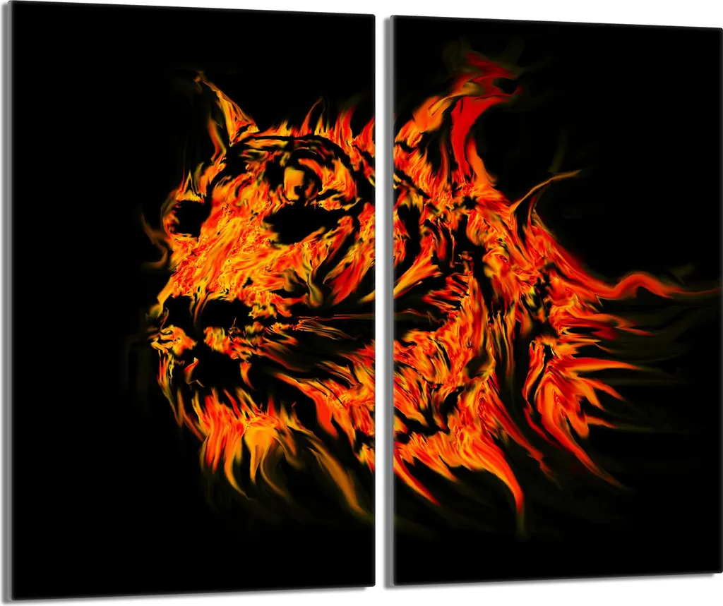 Copertura Piano Cottura Ceramica 30x52 Vetro Nero Tigrato - 2 Pezzi