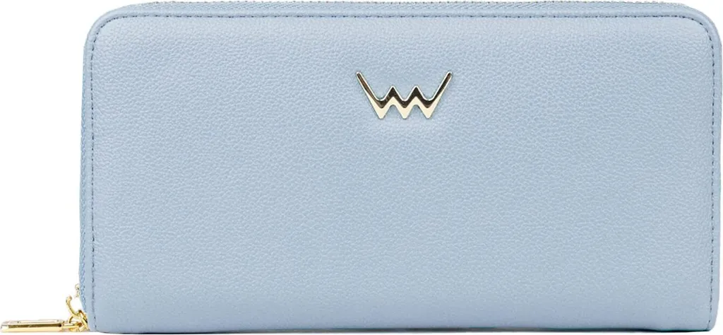 Portefeuille femme compact anti-encombrement bleu azur Vuch