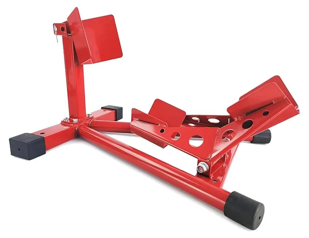 Stabilisez votre moto sans béquille - Pince de roue avant pour garage