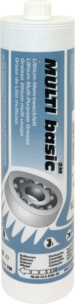 Lithiummehrzweckfett Lube-Shuttle MULTI basic 2M 500g hell Schraubkartusche MATO