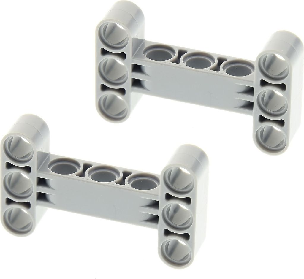 2x Lego Technic Verbinder 3x5 neu-hell grau H-Form Star Wars 70922 6055519 14720
