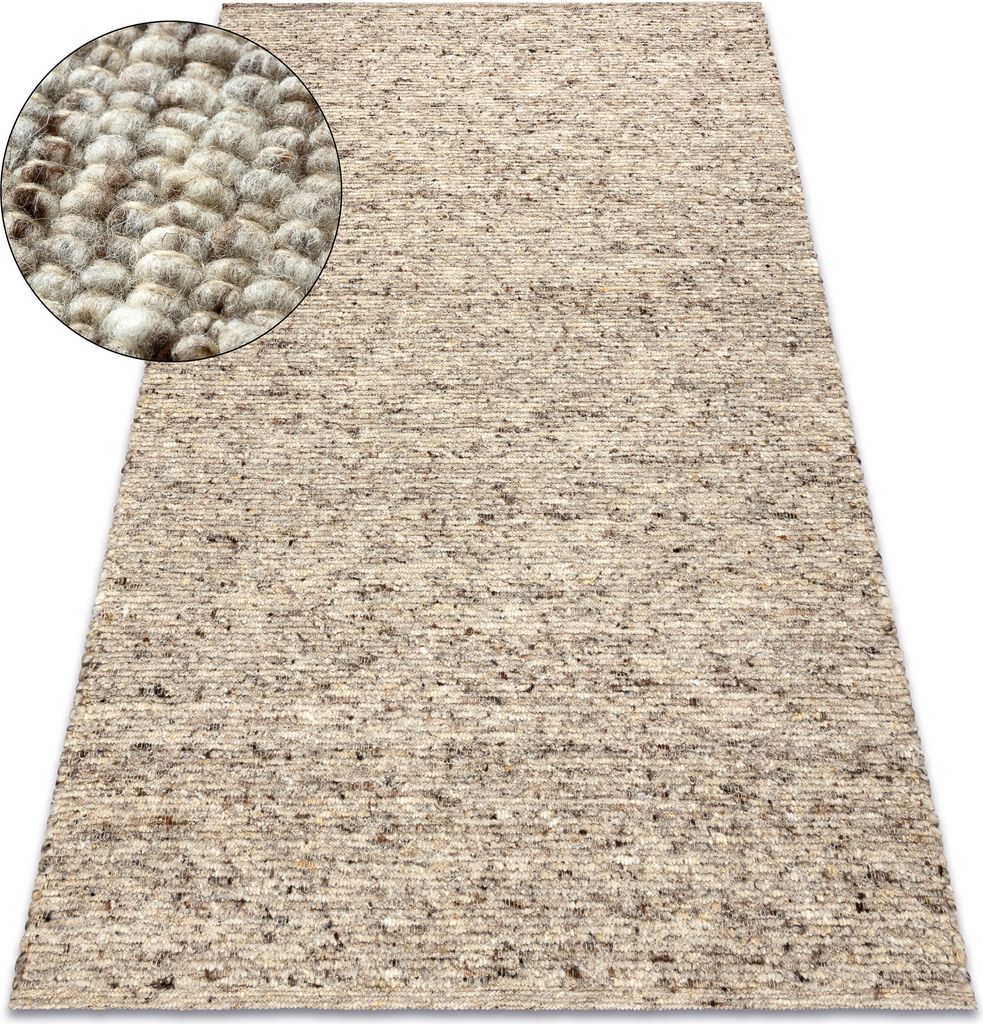 NEPAL 2100 sand, beige Teppich – Wolle, doppelseitig, natur beige 60x100 cm