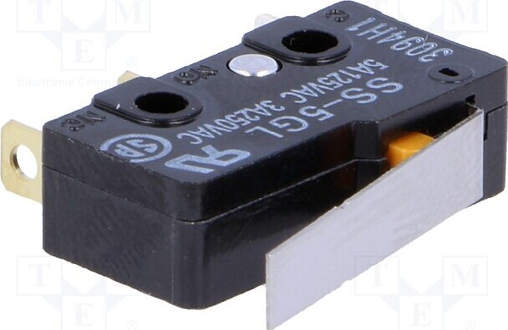 2x Mikrosc SNAP ION 5A/125VAC mit Hebel ON-(ON) SS-5GL Mikrosc SNAP ION