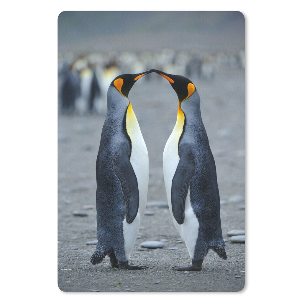 MuchoWow Mauspad Mousepad Pinguin - Sand - Stein 18x27 cm - Mousepads - Maus Mat - Pad - Mausunterlage