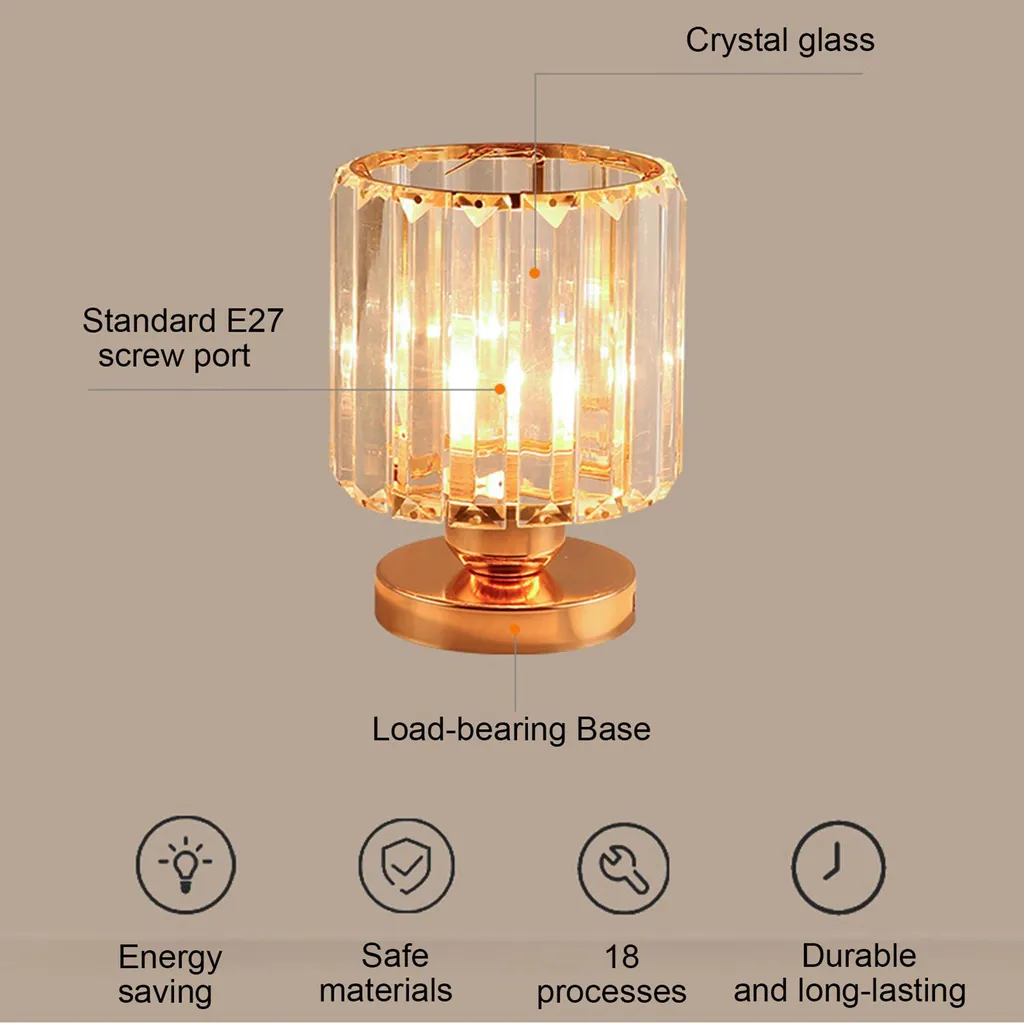 Plafonnier en cristal E27 à reflets géométriques pour balcon - 4