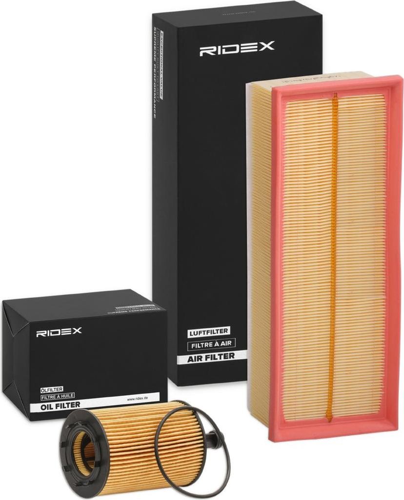RIDEX Filterset Inspektionspaket Filtersatz für VW Golf VII Schrägheck (5G1, BQ1, BE1, BE2) Golf IV Schrägheck (1J1) GOLF VI (5K1) Golf V Schrä...