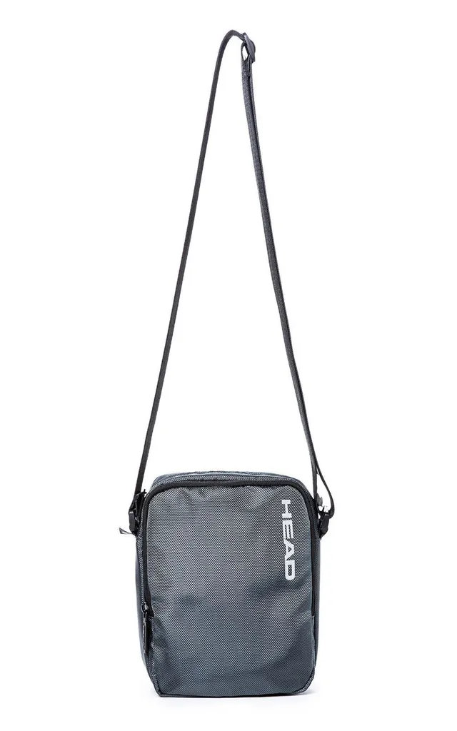 Sac Sacoche Bandoulière HEAD Gris Club Reporter avec Double Compartiment