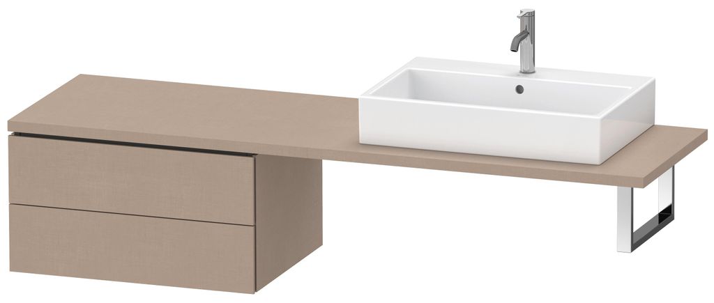 Duravit L-Cube Unterschrank für Konsole, 2 Schubkästen, 720x400x547mm, LC585907575