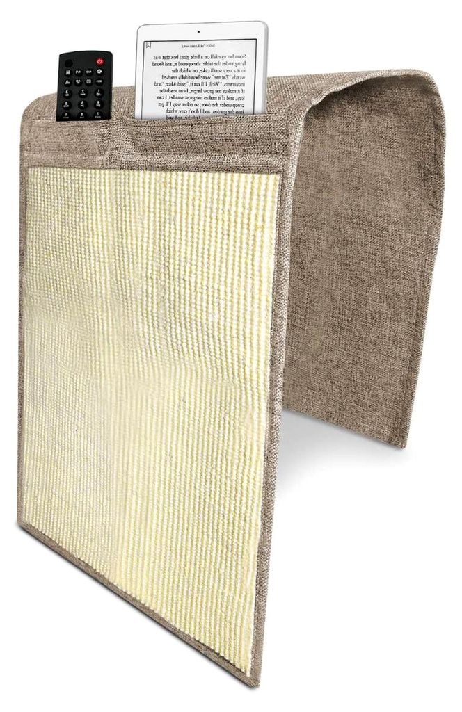 Katzen Kratzmatte für Sofa - mit 2 Fächern - 128 x 45 cm Sisal Kratzteppich für Katzen und Hunde