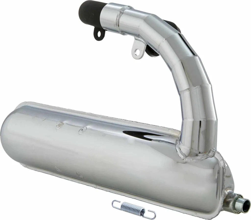 Pot d'échappement SIP Road Racing Banana Chrome pour Scooter Large Frame